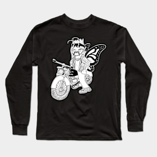 Butterfly Biker Bro Long Sleeve T-Shirt